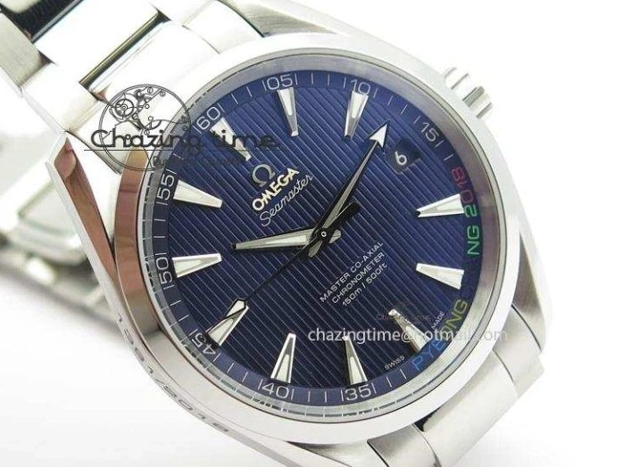 0428 Aqua Terra ‘PyeongChang 2018’ V6F Best Edition Blue Dial On SS Bracelet A UrbanChic 8251